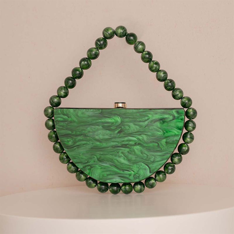 Tortoiseshell Bag Acrylic - หรูหราลูกปัดมุกคลัทช์กระเป๋า,อะคริลิคกระดองสีผู้หญิงกระเป๋าถือ,วินเทจงานแต่งงานที่หรูหรากระเป๋า