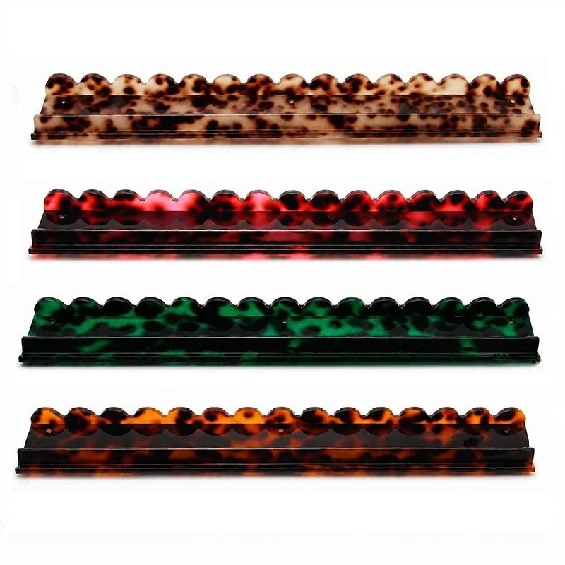 Tortoiseshell Bag Acrylic - ชุดชั้นวางไพ่นกกระจอก 4 ชิ้น/ชุด พร้อมตัวดันแม่เหล็ก ลายกระดองเต่า ขนาด