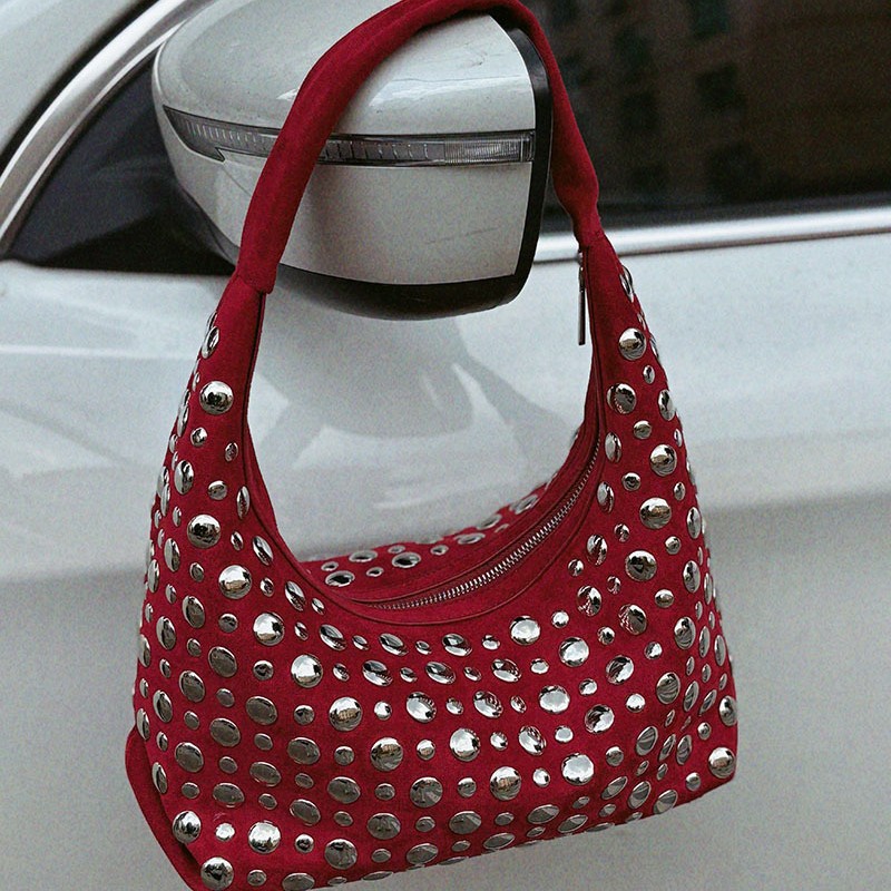 Women Bags High End Brands - กระเป๋าถือหนังทรงถังแบบใหม่ ดีไซน์หรูหรา ทันสมัย โดดเด่น มีสไตล์ ลายจุด