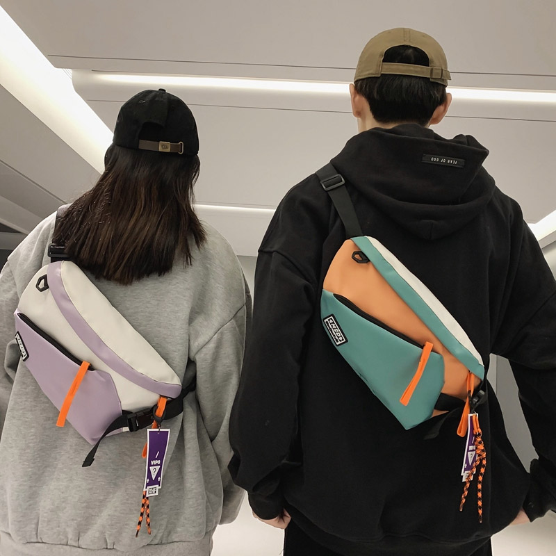 Women Bags Deals - กระเป๋าคาดอกผู้หญิง กระเป๋าคาดเอวสตรีทแวร์ กระเป๋าคาดอกอเนกประสงค์ ยูนิเซ็กส์ ไนลอน กระเป๋าคาดเอวฮิปฮอป