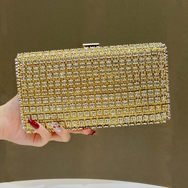 Women Bags High End Brands - กระเป๋าคลัทช์และกระเป๋าถือสำหรับงานเลี้ยงหรูหราประดับเพชรเต็มใบสำหรับผู้หญิง รุ่นปี 2026 แบรนด์ระดับไฮเอนด์ กระเป๋าสะพายข้างสำหรับเจ้าสาว
