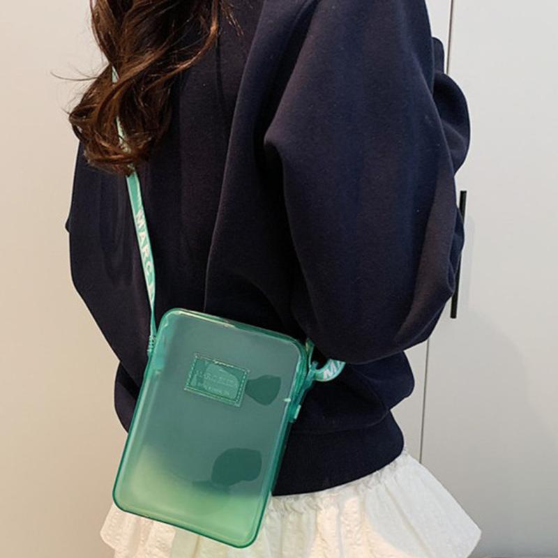 Women'S Bags Everyday - ใหม่แฟชั่นกระเป๋าผู้ส่งสาร PVC กระเป๋าสะพายใสกันน้ำกระเป๋าทรงสี่เหลี่ยมกระเป๋าถือกระเป๋าโทรศัพท์ผู้หญิงกระเป๋าเก็บลิปสติกกระเป๋าเก็บกุญแจ