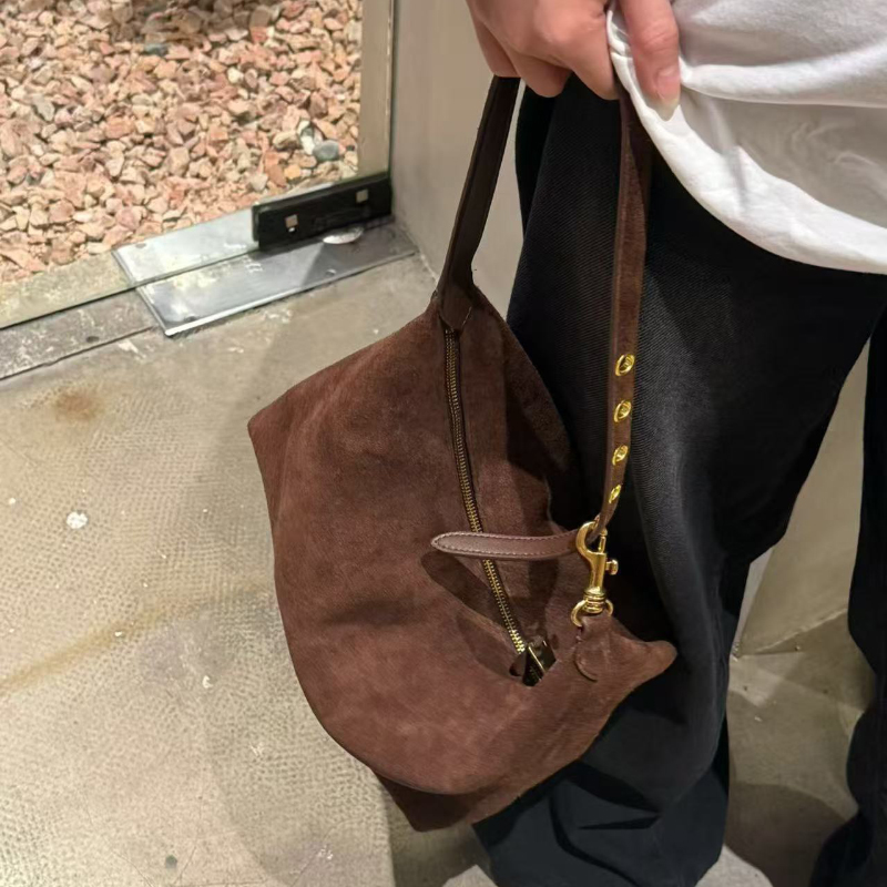กระเป๋าสะพายไหล่หนังกลับสีน้ำต - Women'S Bags Everyday บทวิจารณ์และราคา