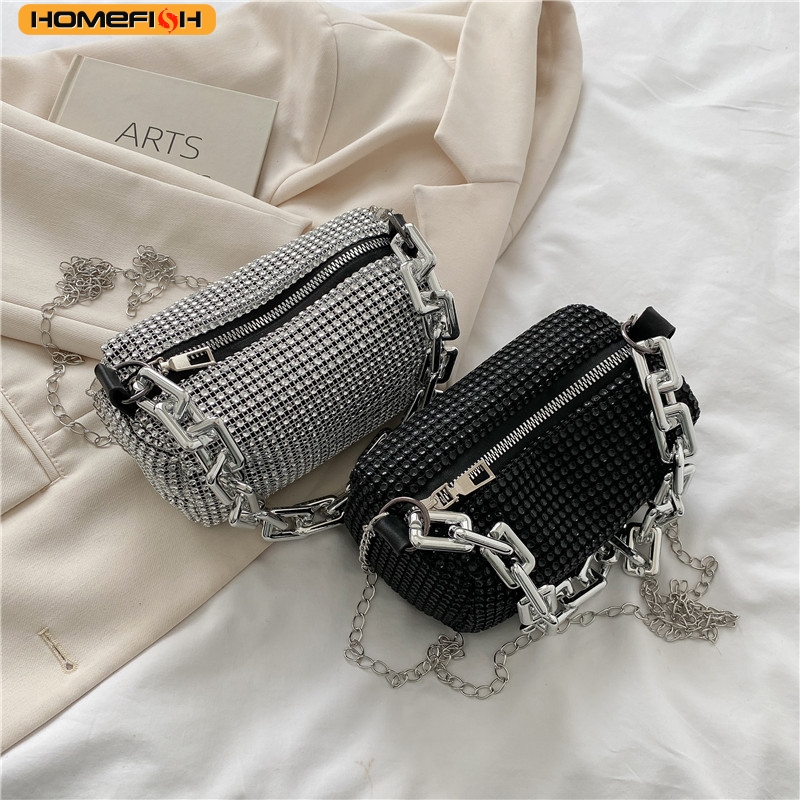 HOMEFISH กระเป๋าทรงถังประดับเพ - Mini Purse Chain บทวิจารณ์และราคา