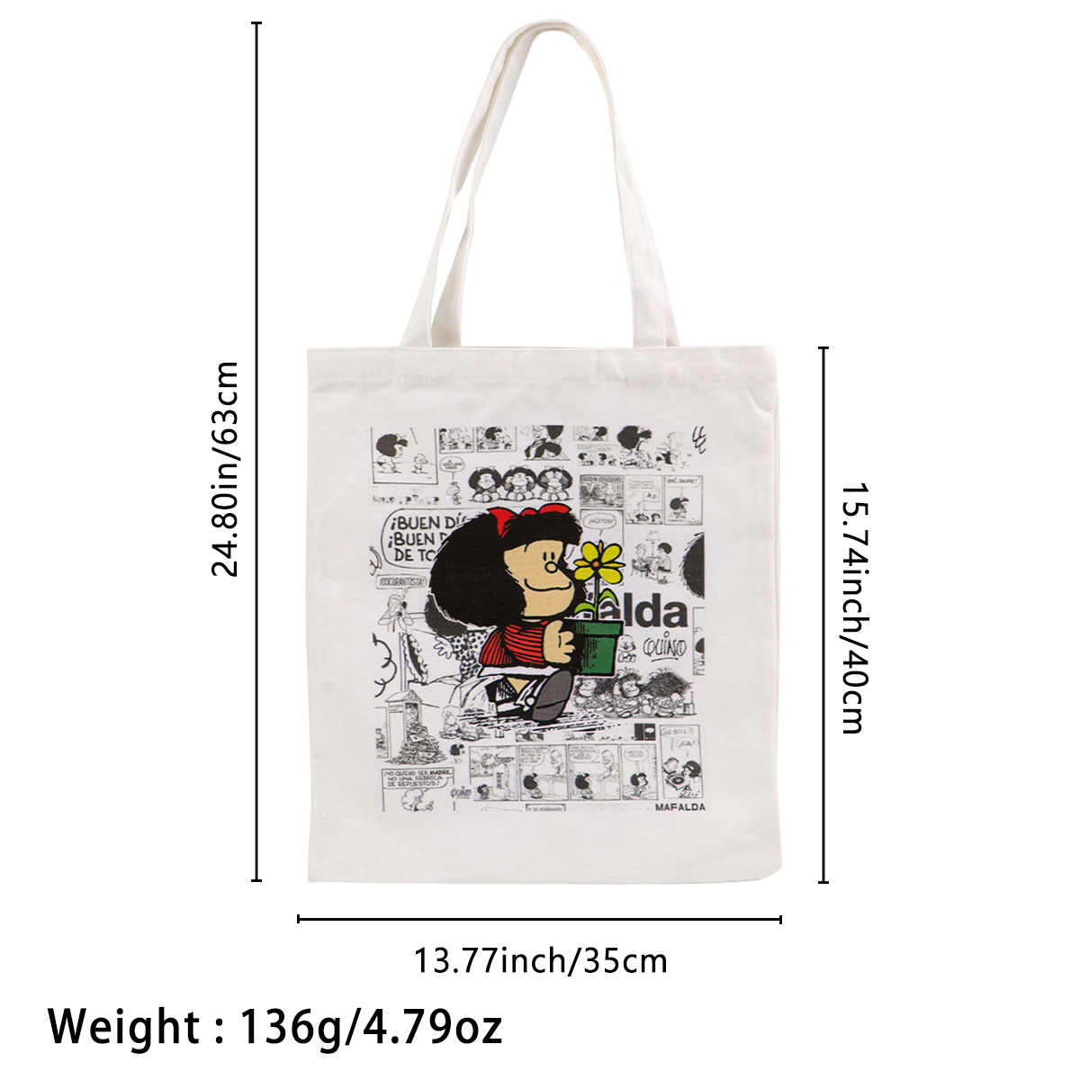 กระเป๋าผ้าแคนวาสแฟชั่น ลายการ์ - Women'S Bags Everyday บทวิจารณ์และราคา