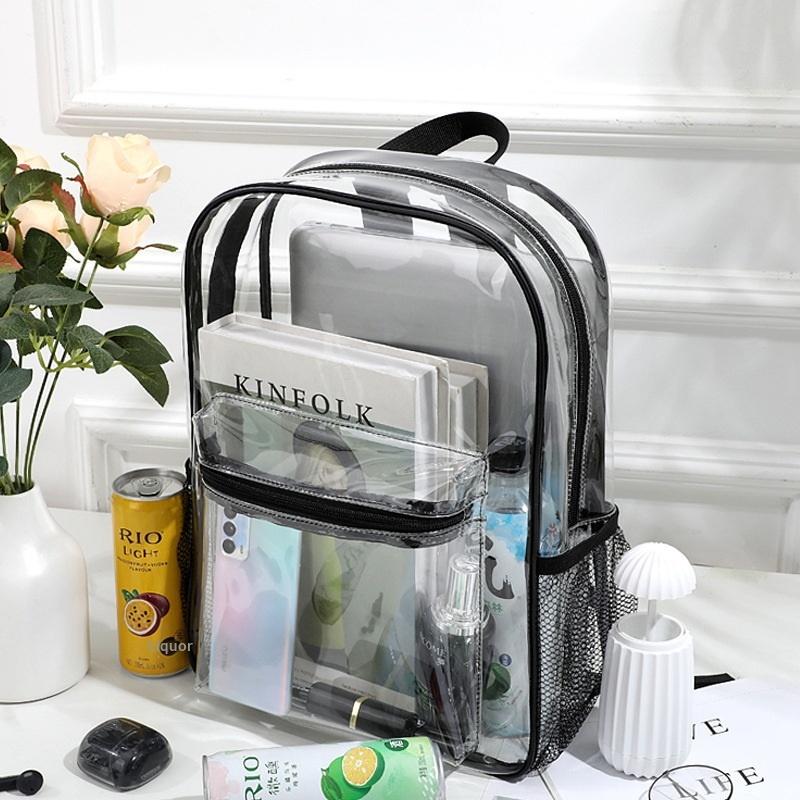 กระเป๋าเป้สะพายหลัง PVC ใสสำหร - Women Bags Casual บทวิจารณ์และราคา