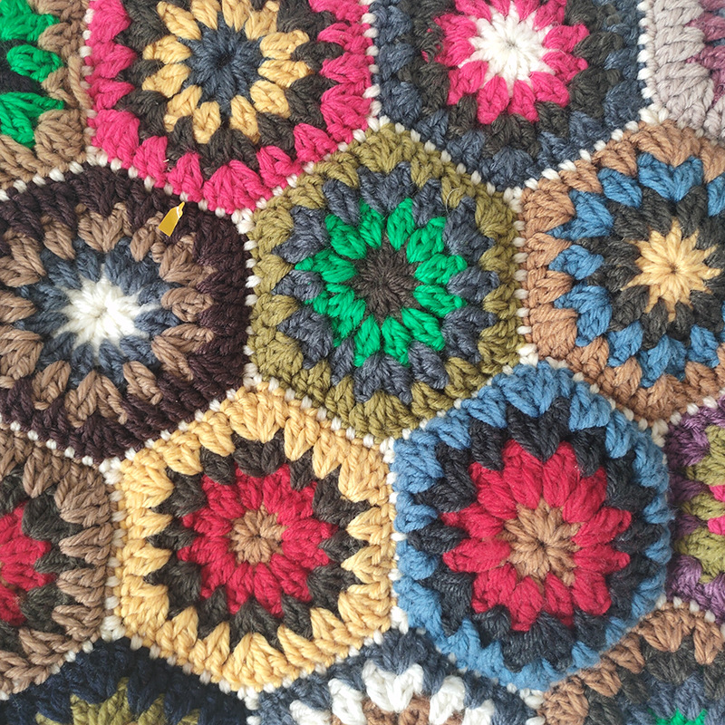 กระเป๋าถือโครเชต์ลาย Granny Sq - Women Bags Handmade บทวิจารณ์และราคา