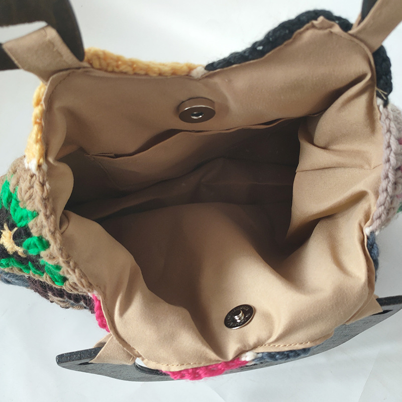 กระเป๋าถือโครเชต์ลาย Granny Sq - Women Bags Handmade บทวิจารณ์และราคา